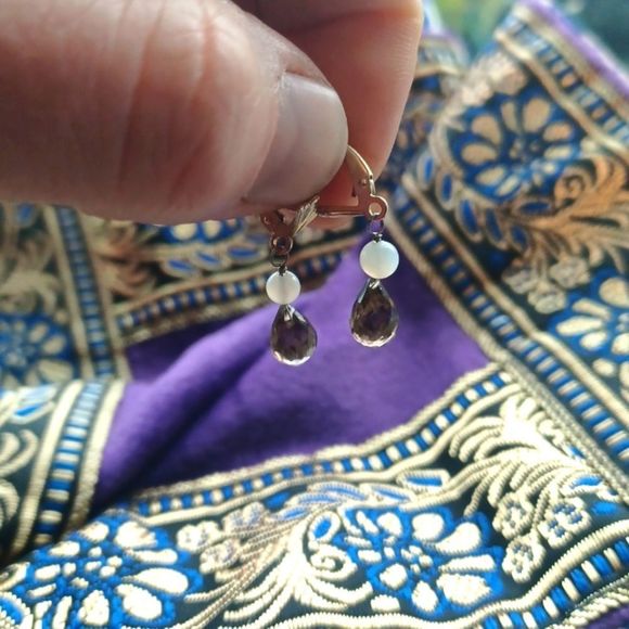 Smokey quarts and sterling silver - Picture 1 of 3